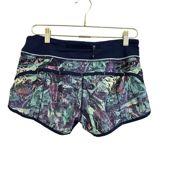 Lululemon Run Speed Short Women's Size 6 Iridescent Multi Stretch Breathable Gym - Picture 2 of 7